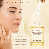 Huile Visage Éclatante à la Vitamine C 30ml Marque Blanche OEM ODM – Antioxydante, Hydratante, Nourrissante, Réparatrice de la Barrière Cutanée