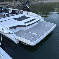 Tapis de plateforme de bain et de surf Monterey 238 SS 2018 en mousse EVA imitation teck pour bateau, style SeaDek MarineMat Gatorstep, auto-adhésif