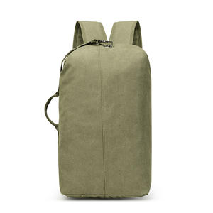 Sac à dos multifonctionnel de grande capacité pour hommes, en toile, pour randonnée, voyage en plein air, sport, sac seau, bagage à main - Product Image 2