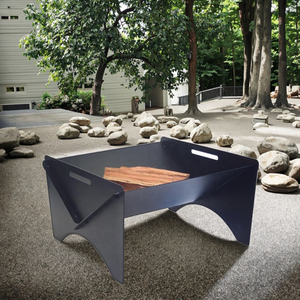 21-Inch Portable Metal Charcoal Wood Burning Large Round Smokeless Fire Pit Patio <strong>Bonfire</strong> with Easy BBQ Access - Product Image 4