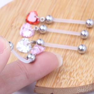 Confortable <span class=keywords><strong>Silicone</strong></span> <span class=keywords><strong>nombril</strong></span> anneau ventre strass corps <span class=keywords><strong>Piercing</strong></span> bijoux pour femmes enceintes mode principal matériel plastique Zircon - Product Image 5