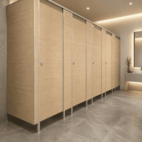 Paneles de Partición para Baño de Aleación de Aluminio, Resistentes al Fuego, Impermeables y Ecológicos, con un Diseño Moderno