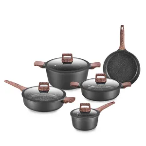 13-Piece Multi-Function Kitchen Pots Non-Stick Cooking Tools Utensils Spoons Pans Soup Pots Frying Pans cookware Pans Set