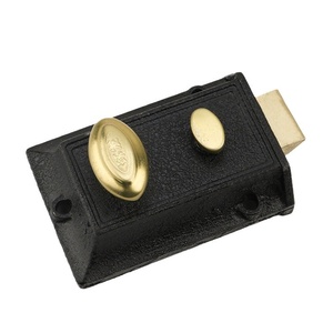 Cerradura <span class=keywords><strong>de</strong></span> Seguridad Doble Antigua con Llave, Tipo Universal, Cerradura Oculta Externa para Puerta, Uso Doméstico en Dormitorios, Cerradura Tipo Bull-head - Product Image 5