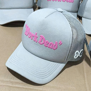 Gorra Trucker Personalizada de Hip Hop OEM con Logotipo Bordado en 3D, Gorra Deportiva de Golf para Hombre, Gorra de Béisbol de 5 Paneles con Malla y Estampado Puff de Alta Calidad - Product Image 3