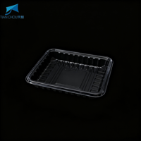 Barquette d'emballage alimentaire en plastique PP/PET de qualité alimentaire, adaptée aux fruits, légumes, viande congelée, nouilles, boulettes.
