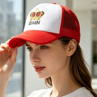 Gorra de camionero de espuma personalizada al por mayor, gorra de béisbol impresa, gorra de camionero popular, gorra con estampado creativo, gorra de pico de pato con corona