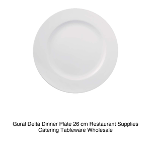 Assiette plate Delta 26 cm Gural D126Du00 - Product Image 2