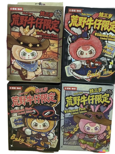 ตุ๊กตา Baby Three Wild Cowboy Limited พร้อมป้ายห้อย ดีไซน์น่ารัก ของสะสม ตุ๊กตาสัตว์นุ่มนิ่ม ของขวัญสุดสร้างสรรค์ ทันสมัย ขนาด 1/6 สำหรับเด็กอายุ 14 ปีขึ้นไป - Product Image 1