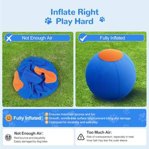 Balle de dressage interactive extra-large et durable pour chiens et chevaux, idéale pour les chiens de type berger <span class=keywords><strong>australien</strong></span> - Product Image 4