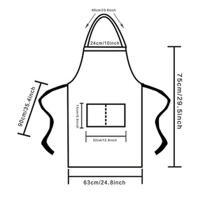 Tablier de cuisine sans manches en polyester, motifs floraux, motifs bibliques religieux, anti-salissure, pour la cuisine, vêtements de travail en gros - Product Image 6