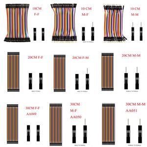 DuPont Wire Female <strong>to</strong> Female Male <strong>to</strong> Female Male <strong>to</strong> Male 40P Color Cable <strong>Connection</strong> Cable 10/30/20/40CM - Product Image 1