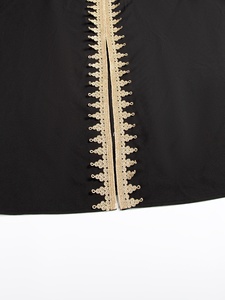 Nuevo Vestido Abaya Musulmán Árabe de Oriente Medio con Diseño de Parches y Cinturón, Vestido Largo Formal para Celebraciones Religiosas - Product Image 5