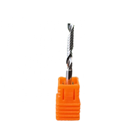 Fresa de metal duro TCT espiral de 1 filo para router CNC, cortador de fresado de un solo filo para procesamiento de acrílico, PP y PVC al por mayor