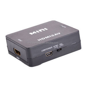 Venta caliente CVBS L/R Audio Video 1080P 60HZ Mini HDTV a AV RCA Coaxial <span class=keywords><strong>Converter</strong></span> NTSC PAL Modelo para PC Laptop <span class=keywords><strong>P4</strong></span> TV Proyector - Product Image 4
