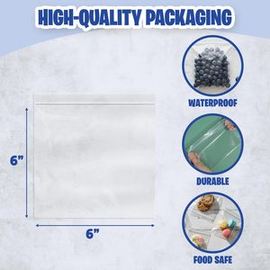 ถุงซิปล็อคใส ขนาด 6x6 นิ้ว 1000 ใบ สำหรับเก็บอาหาร - Product Image 3