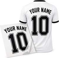 Transferts thermocollants personnalisés pour maillots de football – Impression offset couleur intégrale par transfert thermique