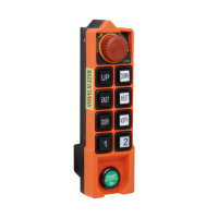Control Remoto Industrial Inalámbrico Saga L10-1 de Una Velocidad y 8 Botones para Grúa Oruga, Fabricado en China
