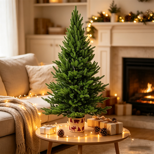 <span class=keywords><strong>Sapin</strong></span> de Noël artificiel réaliste <span class=keywords><strong>en</strong></span> PE avec <span class=keywords><strong>pot</strong></span> <span class=keywords><strong>d</strong></span>écoratif <span class=keywords><strong>en</strong></span> toile de jute pour la maison, le salon, la cheminée, la table, la <span class=keywords><strong>d</strong></span>écoration de Noël - Product Image 6