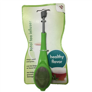 Escurridor de té de silicona, infusores de hojas sueltas, <span class=keywords><strong>verde</strong></span>, venta al por mayor - Product Image 5