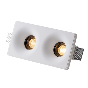 <span class=keywords><strong>Spot</strong></span> de <span class=keywords><strong>plafond</strong></span> Aisilan pour hôtel, éclairage COB anti-éblouissement, rond, carré, double, LED encastré sans cadre, en plâtre, pour downlight - Product Image 1