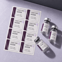 Étiquettes personnalisées pour flacons mats de 3 ml, étiquettes imperméables pour flacons d'huiles essentielles, emballage de petites bouteilles