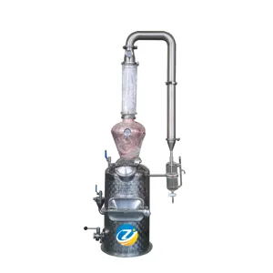 Distillatore di olio essenziale di idrolato di vendita calda ZJ 30L distillatore di olio essenziale per la casa
