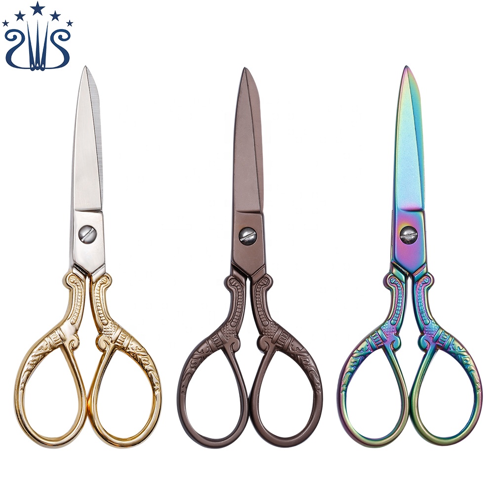 Многоцветные швейные ножницы RTS phoenix, красивые винтажные ножницы из нержавеющей стали для вышивки крестом