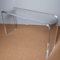 Présentoirs en acrylique ultra-transparent pour table basse d'ordinateur moderne et minimaliste, socles en lucite en forme de U