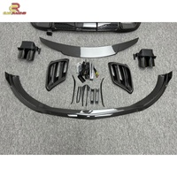 Nouveau kit de pare-chocs en fibre de carbone sèche, lèvre avant/diffuseur arrière/aileron, finition brillante sergé pour Mercedes-Benz Classe S W223 S450 S500 2021-2024