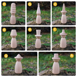 Fabbrica naturale di <span class=keywords><strong>legno</strong></span> non finito fai da te giocattolo piolo bambole Kokeshi decorativo di famiglia forma di <span class=keywords><strong>legno</strong></span> figura artigianato scultura per esperimenti - Product Image 2