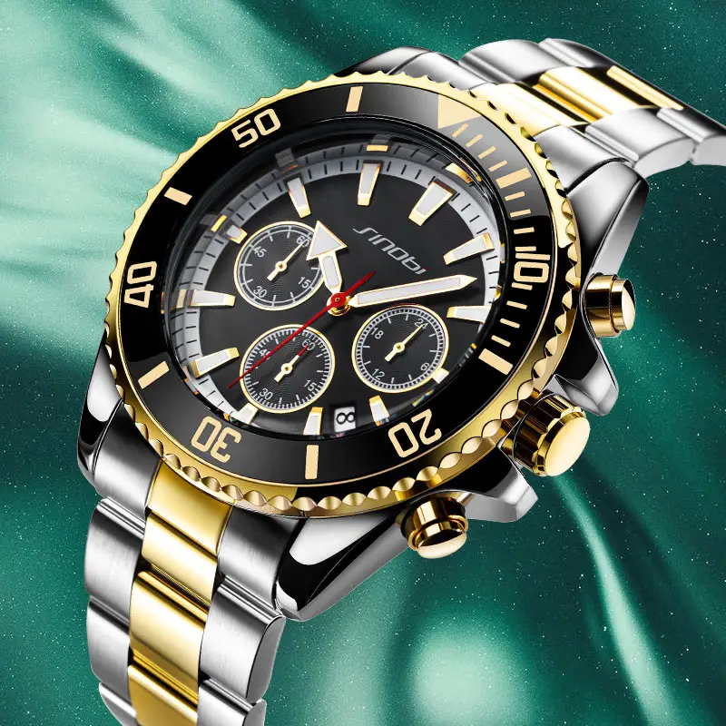 Relógios masculinos personalizados Relógios requintados para todas as ocasiões personalizado de alta qualidade calendário inoxidável mens relógio