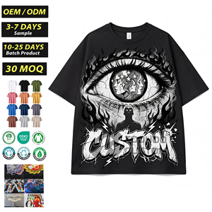 Camiseta Vintage Lavada de Manga Corta Unisex, Corte Holgado, 260g, 100% Algodón Tejido, Estilo Casual con Letras Impresas, Ropa Urbana - Product Image 1