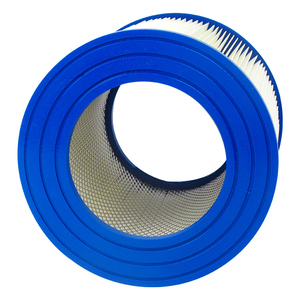 TOPEP Vente Directe Fabricant Nouveau <span class=keywords><strong>Filtre</strong></span> à <span class=keywords><strong>Air</strong></span> Personnalisé 152*250*245 en Tissu Polyester avec Embout en PU Bleu et Châssis Interne en Acier Inoxydable 304 - Product Image 4