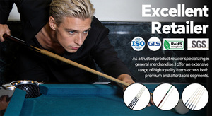 2-Piece Maple Wood Pool Cue With Blue Painted Butt Sleeve And Brass Joint Durable Billiard Cue For Snooker - Product Image 4