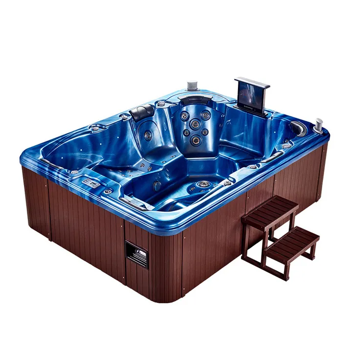 JOYSPA 7 persons outdoor portable spa pool USA Aristech acrylic massage hot tubs
