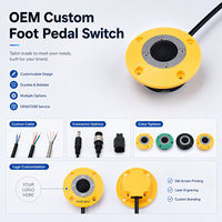 Interruptor de pedal personalizado para plataforma elevadora OEM, impermeable, con conector de cable