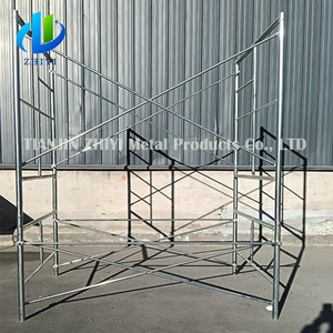 Acro Andamios Galvanizados <span class=keywords><strong>Échafaudage</strong></span> de construction d'<span class=keywords><strong>occasion</strong></span> <span class=keywords><strong>Échafaudage</strong></span> roulant à cadre en A Tubos De Andamio Para Construction - Product Image 2