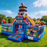 Château gonflable commercial portable Ceyu pour la patrouille, aire de jeux pour chiens, idéal pour mariages et fêtes, avec toboggan, à vendre