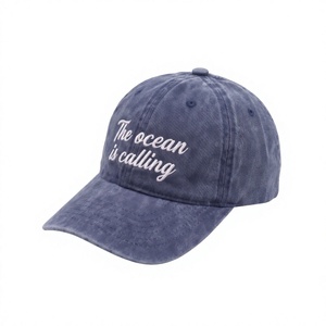 Wholesale OEM Custom 6 Panel Baseball Cap Embroidery Logo Washed Cotton <b>Dad</b> <b>Hat</b> Men Women Manufacturer - Product Image 1