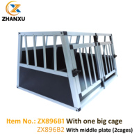 Double porte Caisse de voyage en aluminium pour chien