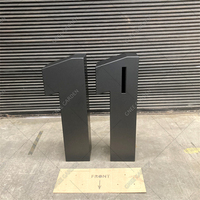 Boîte aux lettres extérieure autoportante en acier Corten, boîte à colis personnalisée, boîte à lettres durable, antivol, étanche, certifiée CE