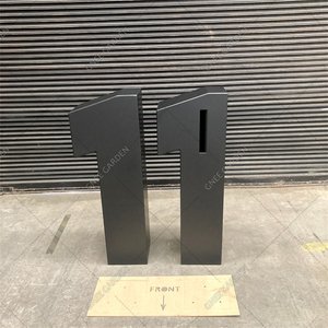 <b>Outdoor</b> Corten Steel Mailbox with Door Custom <b>Parcel</b> & Letter <b>Box</b> Durable Metal Mailbox for House Number Sign - Product Image 2