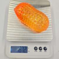 Boule de pâte extensible en TPR souple à paillettes en forme d'arachide, jouet anti-stress souple, jouet sensoriel pour enfants et adultes