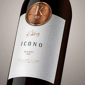 Tem nhãn rượu vang tự dính, tùy chỉnh, cao cấp, chất liệu giấy có vân, ép kim vàng - Product Image 2