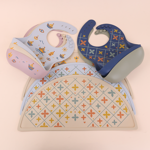 حصيرة طاولة سيليكون للأطفال حديثي الولادة, تصميم جديد رائج 2 طقم خفيف الوزن سهل المسح ومسح نظيف - Product Image 4