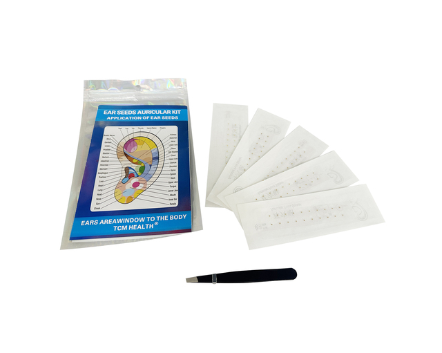 Wholesale 100pcs Gold Ear Pellet Reflexology Acupressure Ear Seeds Multi-Condition Ear Patch Set