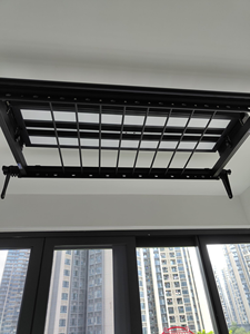 ราวตากผ้าไฟฟ้าอัจฉริยะสำหรับระเบียงบ้าน พร้อมรีโมทคอนโทรล ไฟ LED ระบบอบแห้ง ฆ่าเชื้อ และควบคุมด้วยเสียง - Product Image 4