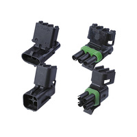 Connecteurs étanches en plastique M12 de 1 mètre, types 2, 3, 4, 5, 6, 8, 12 broches pour applications industrielles