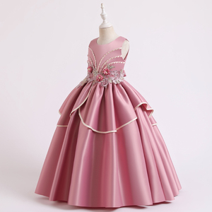 Robe de cérémonie RTS pour enfants, robe superposée, vêtements de fête d'anniversaire pour filles, robe de demoiselle d'honneur pour enfants de 14 ans - Product Image 4